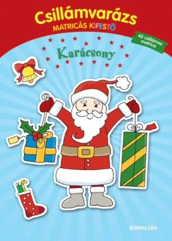 Csillámvarázs matricás kifestő - Karácsony (Foglalkoztató) Kiárusítás