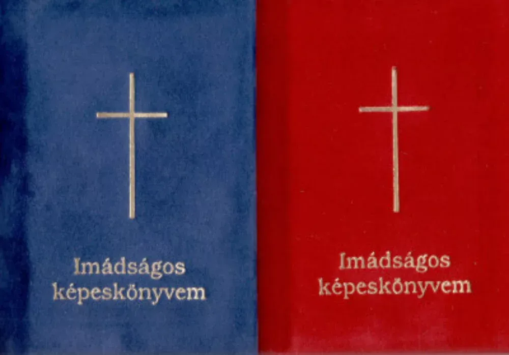 Imádságos képeskönyvem - Velúr (kék, bordó) Szuper akció