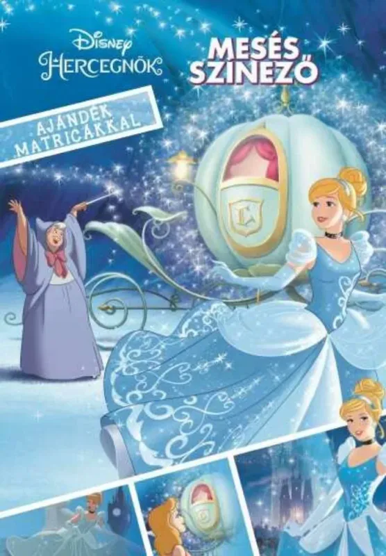 Akciós ár Disney Hercegnők - Mesés színező ajándék matricákkal (Foglalkoztató)