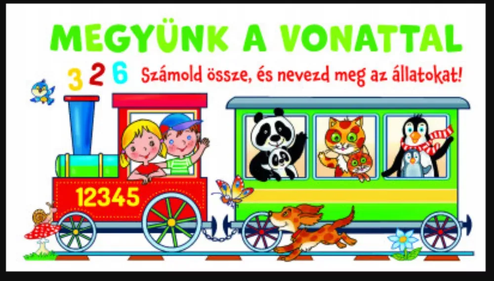 Alacsony ár Megyünk a vonattal - Számold össze, és nevezd meg az állatokat!