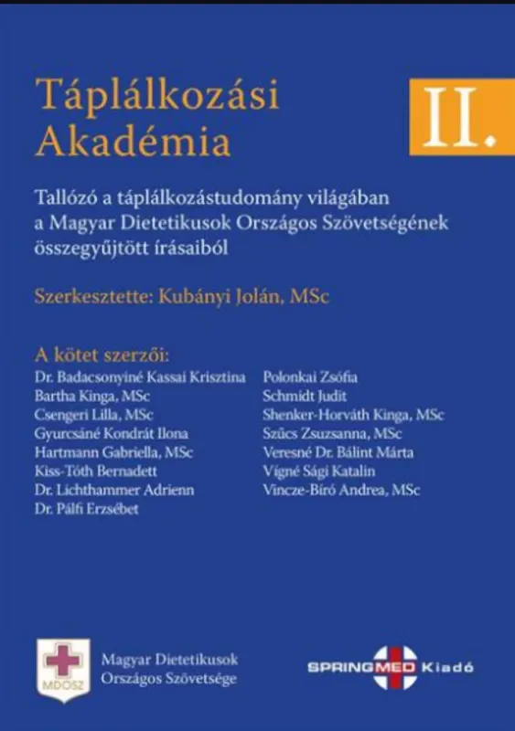 Táplálkozási Akadémia II. - Kubányi Jolán szerk. Legkelendőbb