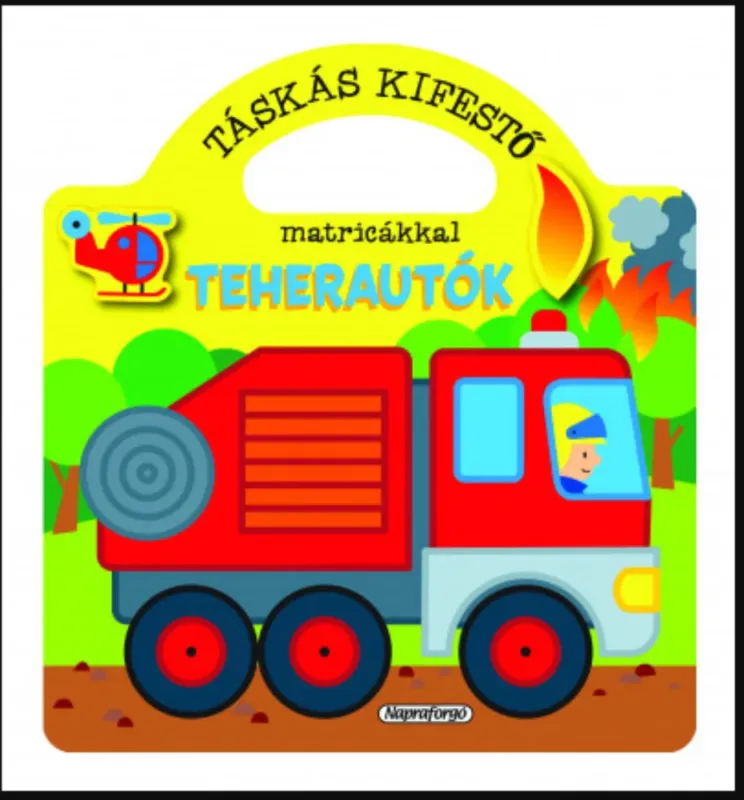 Biztonságos fizetés Táskás kifestő matricákkal - Teherautók