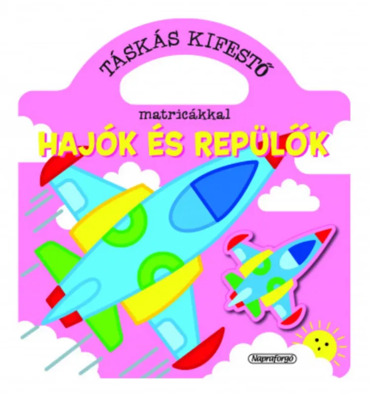 Legjobb ár Táskás kifestő matricákkal - Hajók és repülők