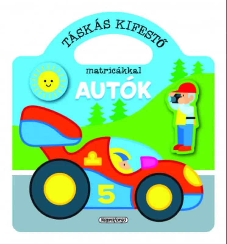 Táskás kifestő matricákkal - Autók Biztonságos vásárlás
