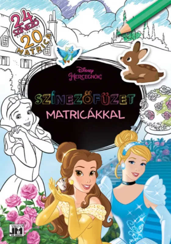 Exkluzív ajánlat Színezőfüzet matricákkal - Disney-hercegnők
