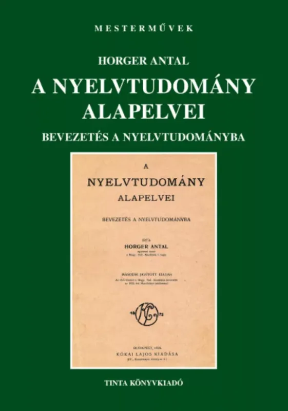A nyelvtudomány alapelvei - Horger Antal Árengedmény