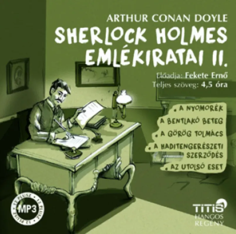 Népszerű Sherlock Holmes emlékiratai 2. - Hangoskönyv - Sir Arthur Conan Doyle - Fekete Ernő