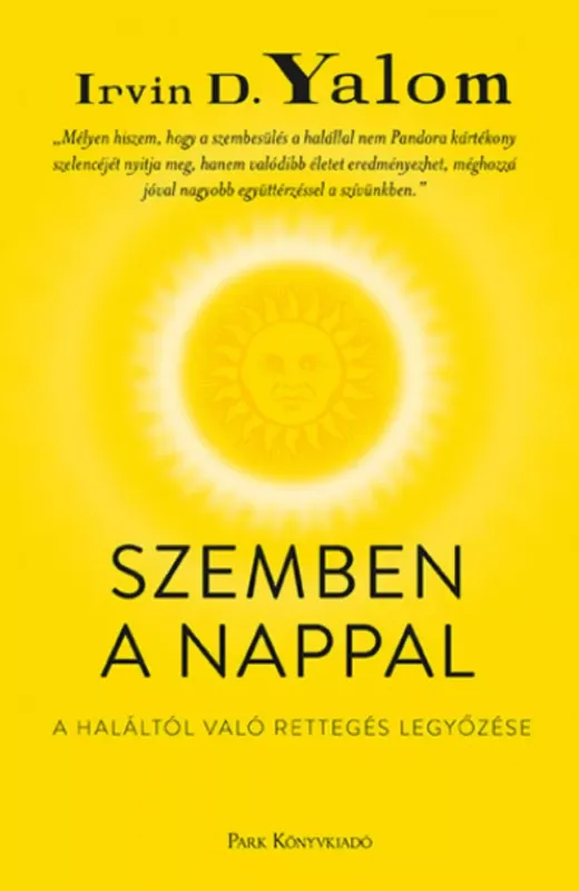 Szemben a nappal - Irvin D. Yalom (2023) Prémium