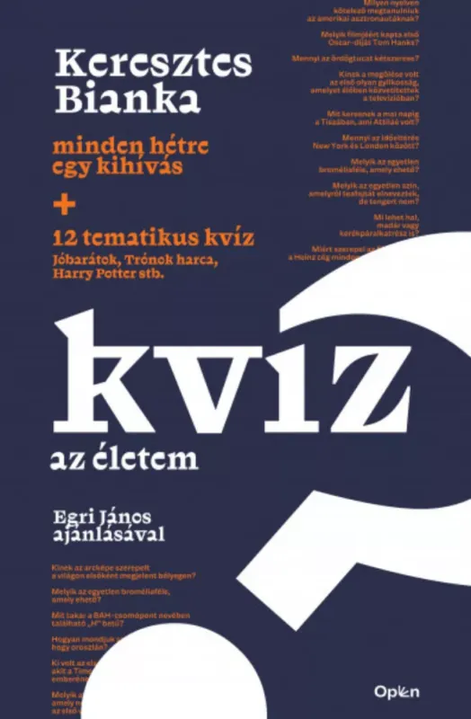 Azonnali szállítás Kvíz az életem - Keresztes Bianka