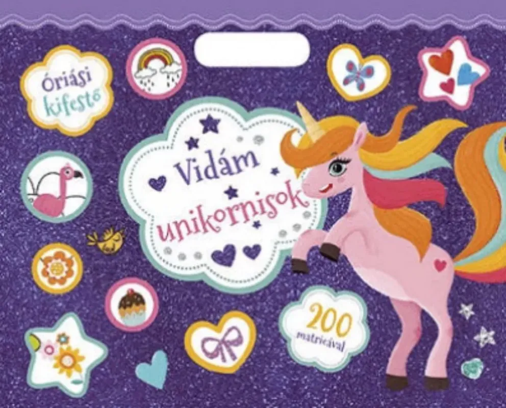 Óriás kifestő - Vidám unikornisok Alacsony ár