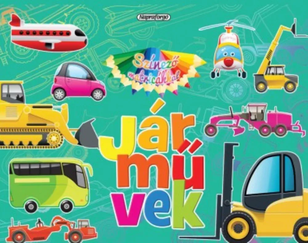 Színező matricákkal - Járművek Ajánlat