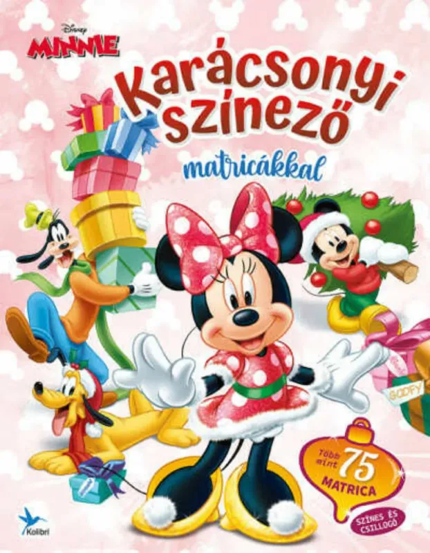 Prémium Karácsonyi színező matricákkal - Minnie - Disney