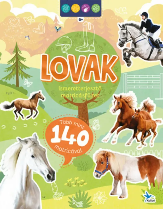 Ismeretterjesztő matricásfüzet - Lovak Szezonális akció