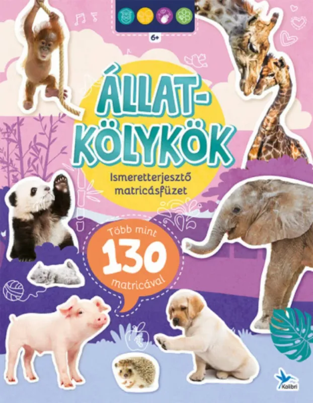Végkiárusítás Ismeretterjesztő matricásfüzet - Állatkölykök