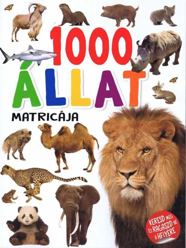 1000 állat matricája - Fehér Akciós ár