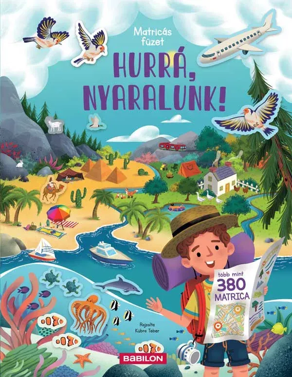 Akció Matricás füzet - Hurrá. nyaralunk! - Több mint 380 matrica - Joli Hannah