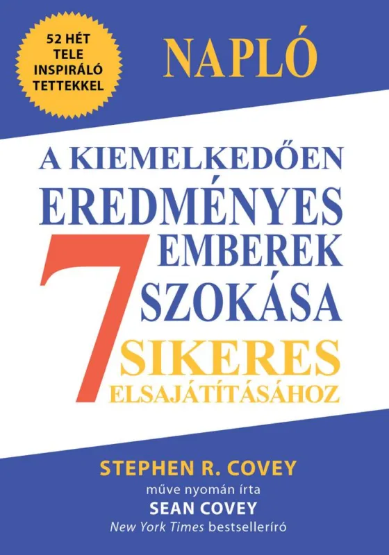 Kihagyhatatlan ajánlat NAPLÓ A KIEMELKEDŐEN EREDMÉNYES EMBEREK 7 SZOKÁSA SIKERES ELSAJÁTÍTÁSÁHOZ