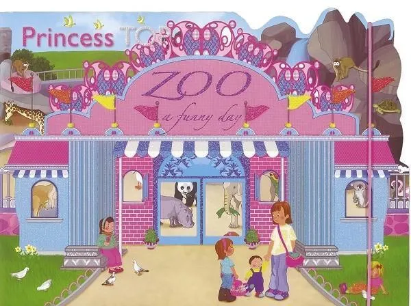 Újdonság PRINCESS TOP - ZOO: A FUNNY DAY (PINK)