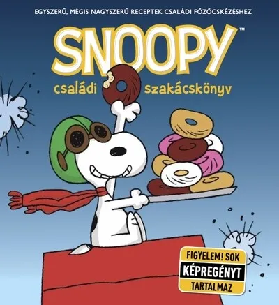 Akciós ár Snoopy családi szakácskönyv