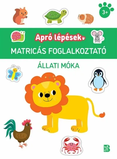 Végkiárusítás Apró lépések - Állati móka - Matricás foglalkoztató