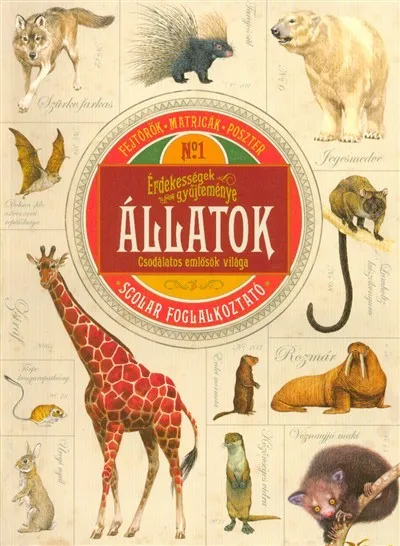 Outlet Érdekességek gyűjteménye: Állatok - Csodálatos emlősök világa /Fejtörők - matricák - poszter