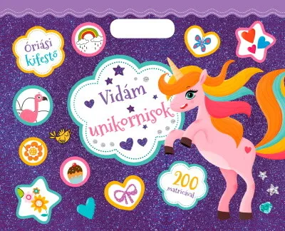 Óriás kifestő - Vidám unikornisok - Vidám unikornisok - Óriás kifestő Ne maradj le