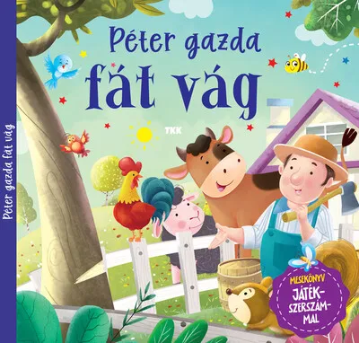 Csak ma Péter gazda fát vág
