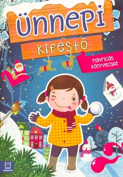 Szezonális akció Ünnepi kifestő /Matricás könyvecske §K
