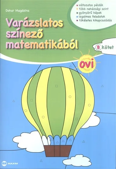 Árcsökkenés Varázslatos színező matematikából - ovi (b. kötet)