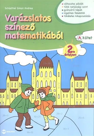 Biztonságos fizetés Varázslatos színező matematikából 2. évfolyam (a. kötet)