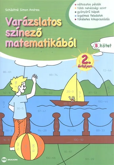 Varázslatos színező matematikából 2. évfolyam (b. kötet) Különleges ajánlat