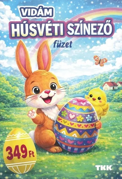 Vidám húsvéti színező füzet §H Gyors szállítás