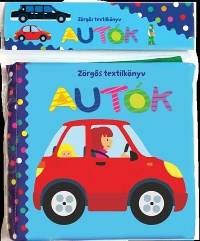 Zörgős textilkönyv - Autók Árcsökkenés