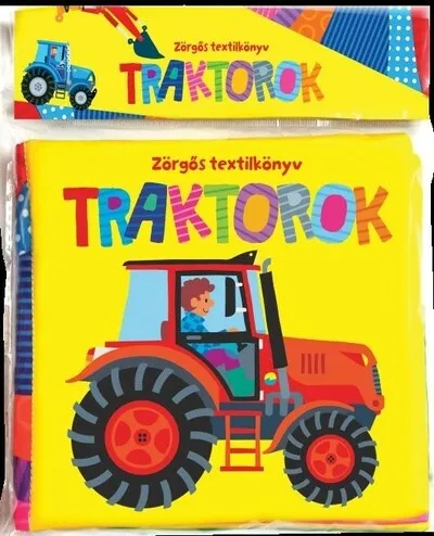 Vásárlói kedvenc Zörgős textilkönyv - Traktorok