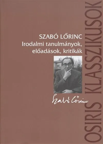 Ajánlat Irodalmi tanulmányok, előadások, kritikák
