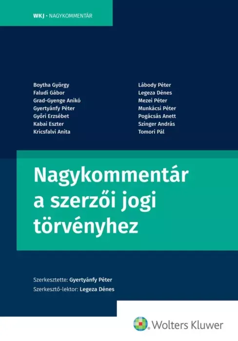 Nagykommentár a szerzői jogi törvényhez - E-könyv Olcsóbb
