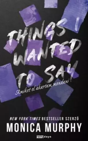 Things I wanted to say - E-könyv Ne maradj le
