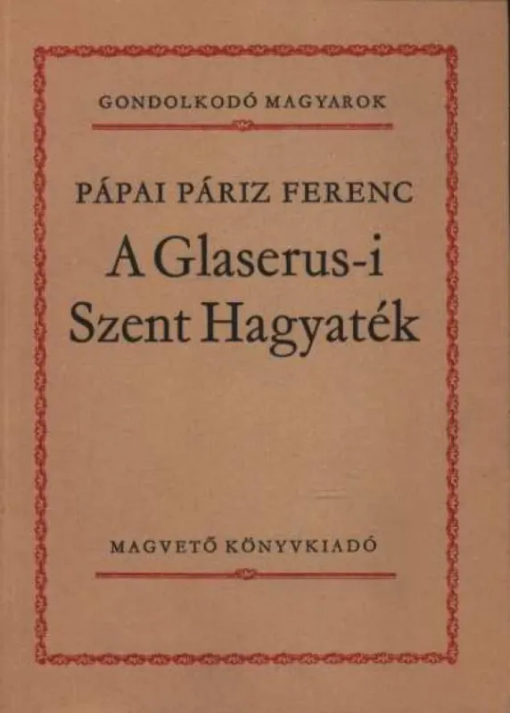 Akció A Glaserus-i Szent Hagyaték