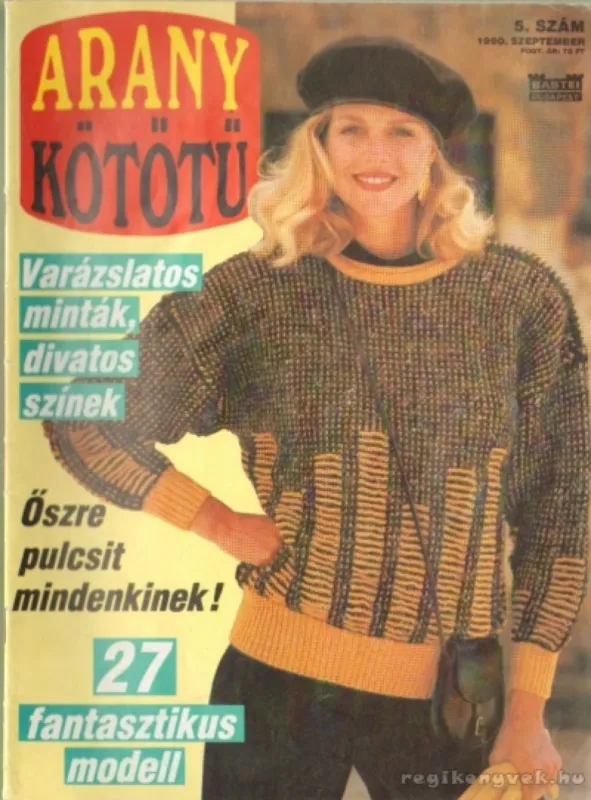 Akciós ár Arany kötőtű 1990. 5. szám