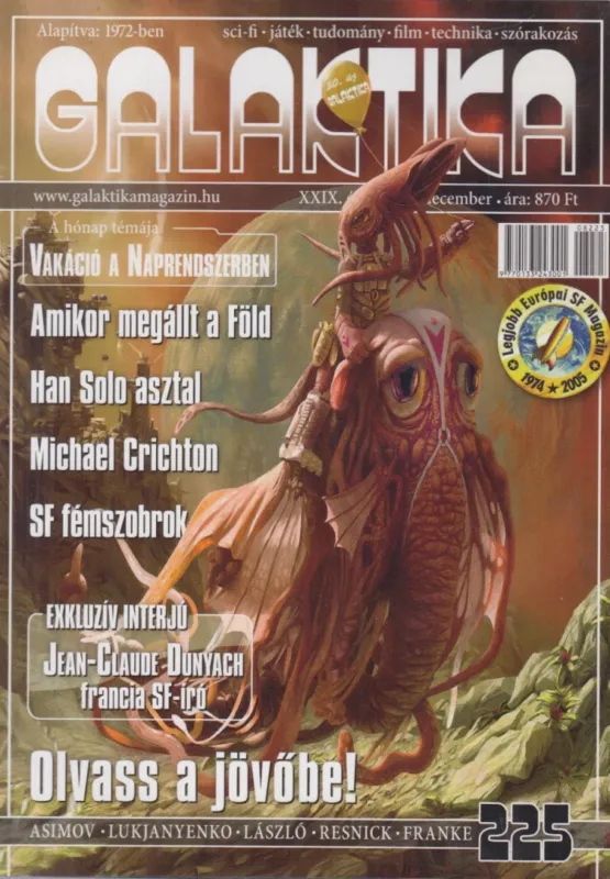 Galaktika 225. XXIX. évf. 2008. december Újdonság
