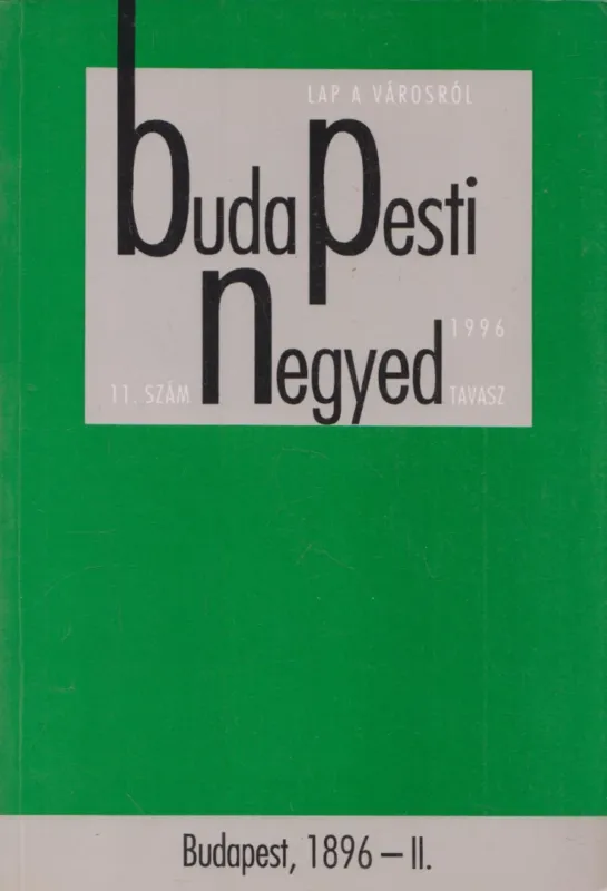 Kihagyhatatlan ajánlat Budapesti Negyed 1996. tavasz