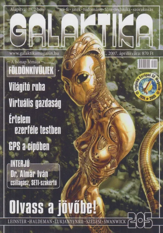 Utolsó esély Galaktika 205. XXVIII. évf. 2007. április