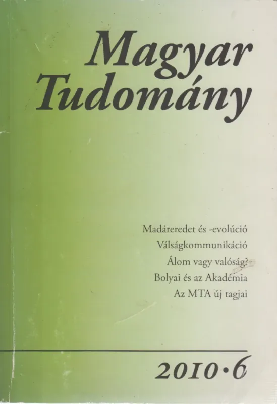 Magyar Tudomány 2010/6. Biztonságos fizetés
