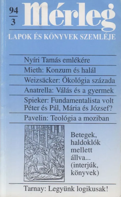 Azonnali szállítás Mérleg 1994/3.