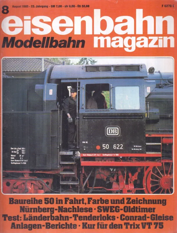 Vedd meg most Eisenbahn Magazin 1985/8. August