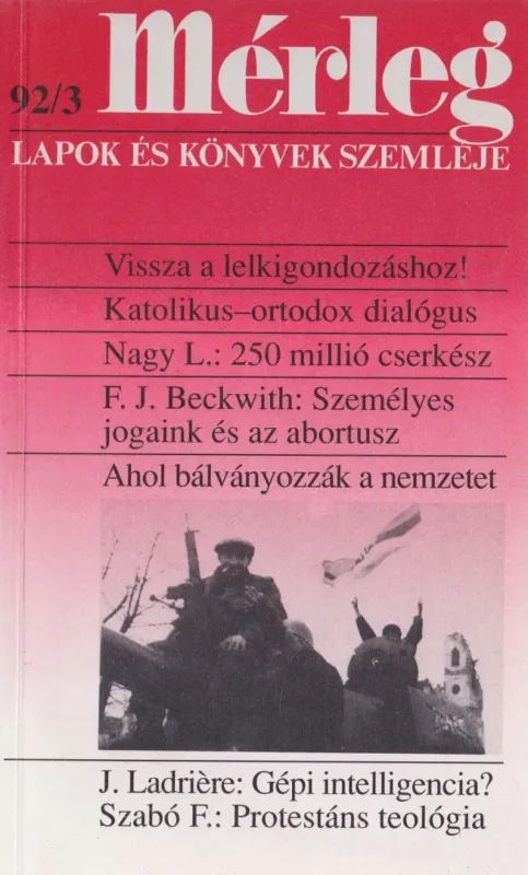 Mérleg 1992/3 Szuper ajánlat