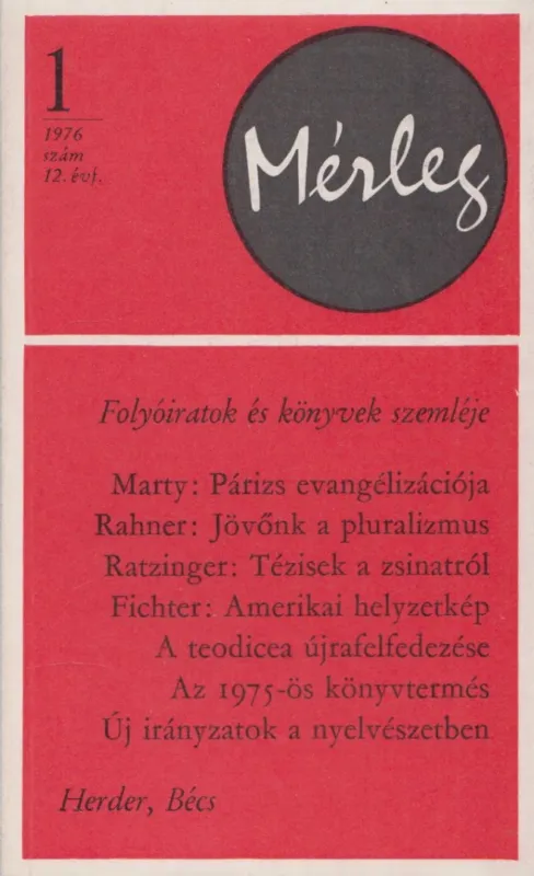 Mérleg 1976/1 Árengedmény