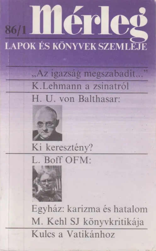 Mérleg 1986/1. Korlátozott ajánlat