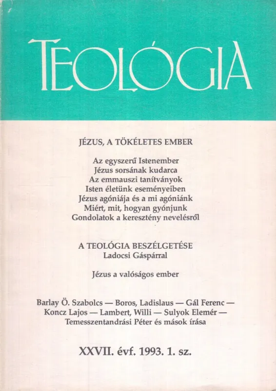 Ne maradj le Teológia 1993/1.
