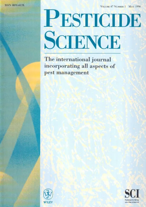 Pesticide Science Volume 47, Number 1 May 1996 Nézd meg most